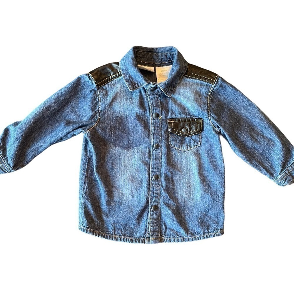 Kardashian Kids Distressed Denim Shirt - Picture 3 of 4